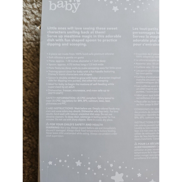 Disney Bumkins 2pc Disney Ariel Feeding Set Plate & Spoon-Little Mermaid - Picture 3 of 3